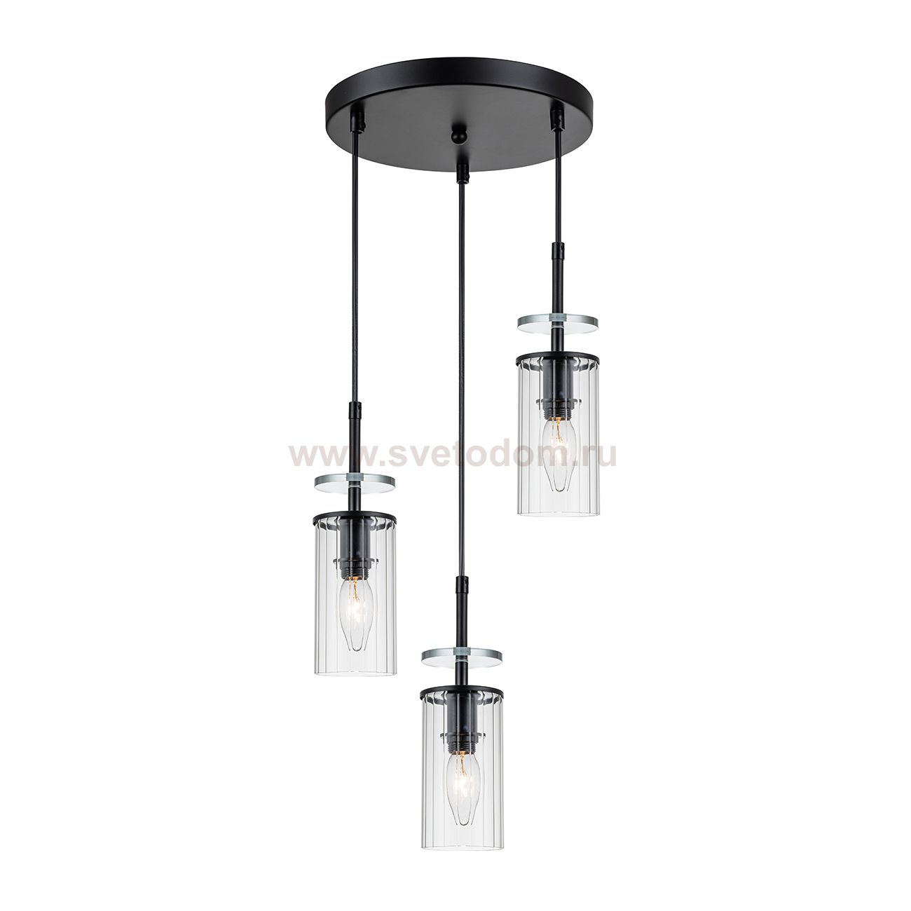 Подвесной светильник Escada 10191/3 E14*40W Black AVOLTO