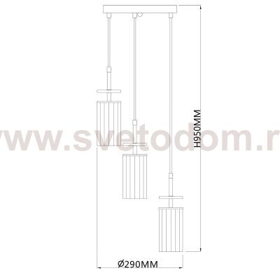 Подвесной светильник Escada 10191/3 E14*40W Black AVOLTO