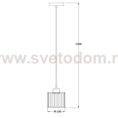 Подвесной светильник Escada 10192/1S E27*60W Chrome ADORN