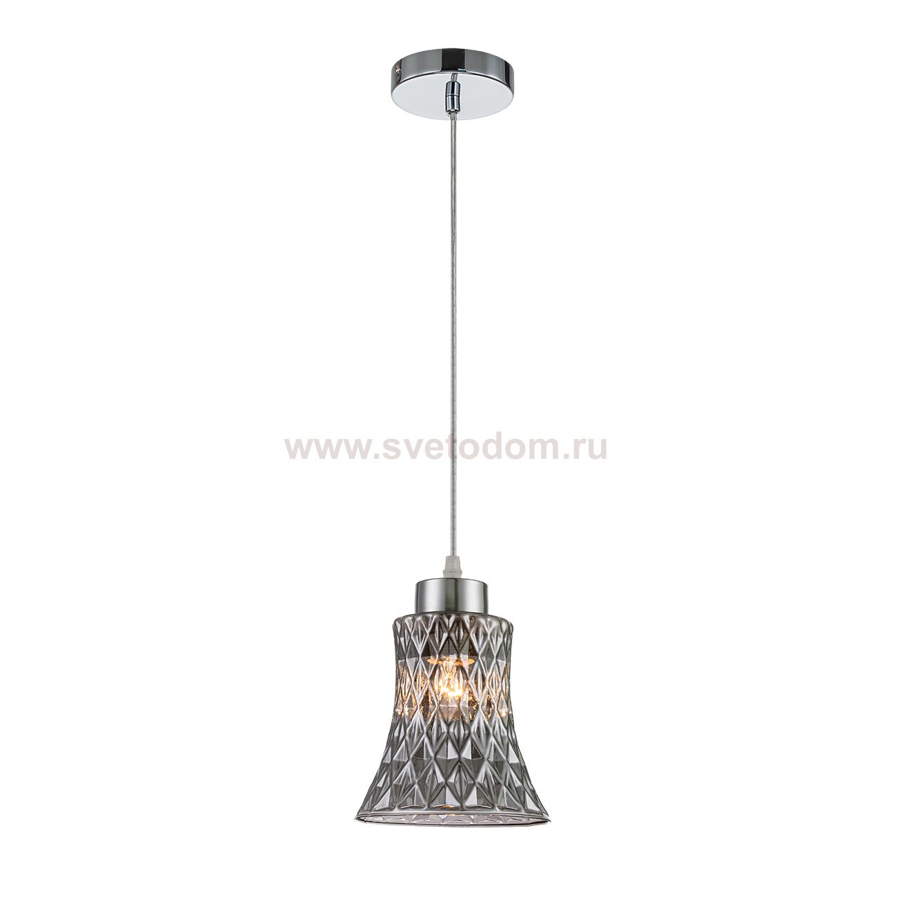Подвесной светильник Escada 10193/1S E27*40W Chrome/Smoke CARNIVAL