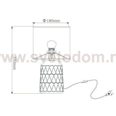 Настольный светильник Escada 10203/L E14*40W Grey