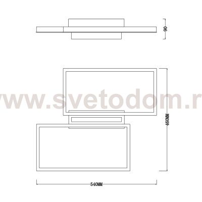 Потолочный светильник Escada 10209/2 LED*60W White SCALES