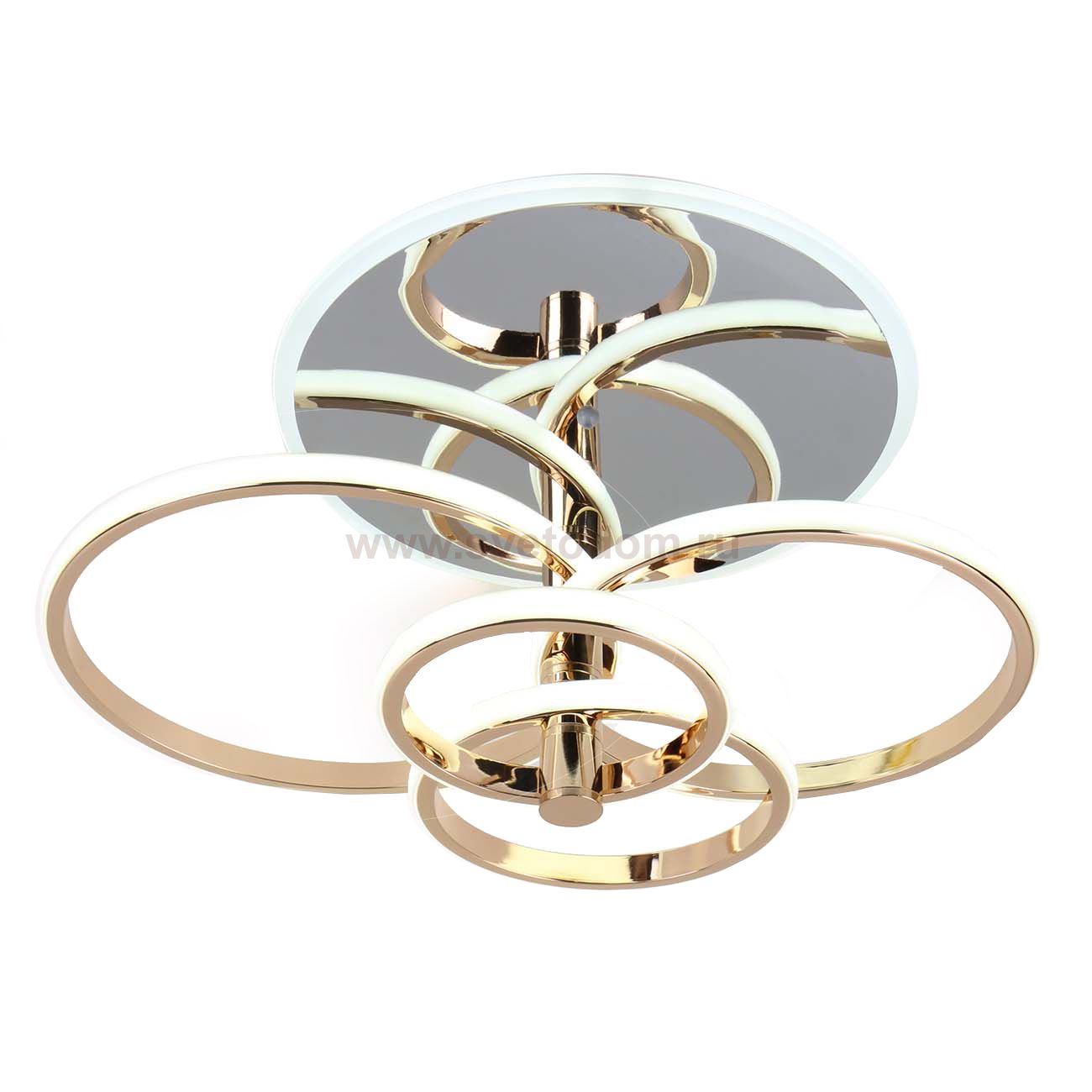 Потолочный светильник Escada 10213/4 LED*84+24W Chrome/Gold CONTOUR