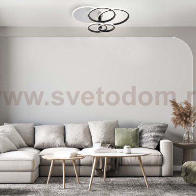 Потолочный светильник Escada 10213/4 LED*84+24W White/Black CONTOUR