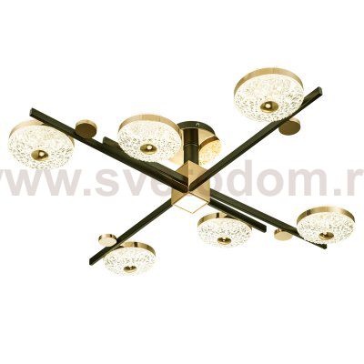 Потолочный светильник Escada 10219/6 LED*78W Black/Gold LIBERTA