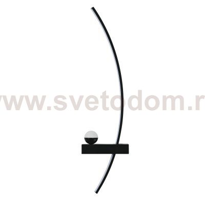Настенный светильник Escada 10220/2 LED*15W Black R
