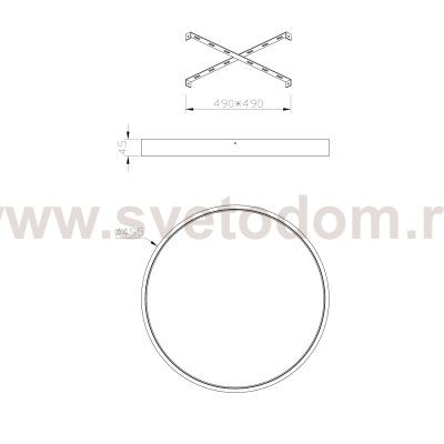 Настенно-потолочный свет Escada 10226/SG LED*43W Moon PLANET