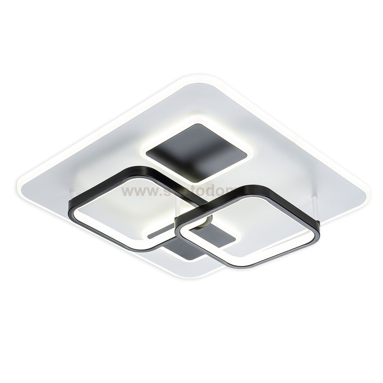 Потолочный светильник Escada 10235/4 SQUARE LED*105W Black/White MODULE