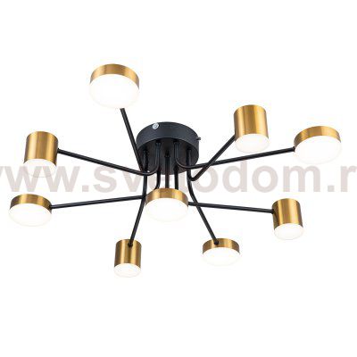 Потолочный светильник Escada 10235/9 LED*110W Black/Brass OGMA