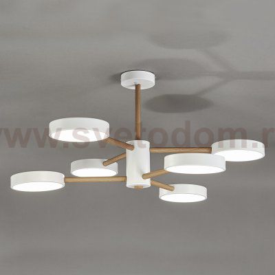 Потолочный светильник Escada 10236/6 LED*96W White/Wooden