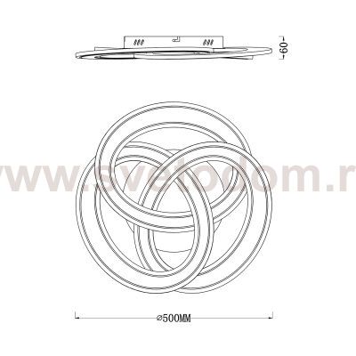 Потолочный светильник Escada 10243/3 LED*140W White QUANT