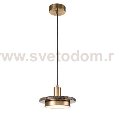 Подвесной светильник Escada 10260/1 LED*12W Brass/Brown marble