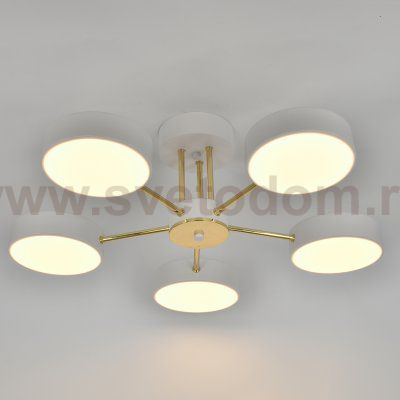 Светильник на штанге Escada 10262/5 LED*64W White/Gold