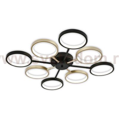 Потолочный светильник Escada 10262/8 LED*50W Black/Gold