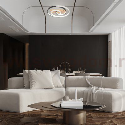 Потолочный светильник Escada 10265/1 LED*67W Black/Wood