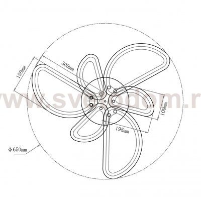 Потолочный светильник Escada 10270/6 LED*61W White ARCHER