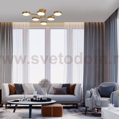 Потолочный светильник Escada 10273/6 LED*72W Champagne gold