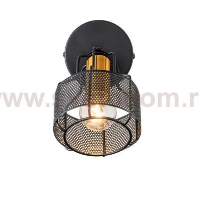 Настенный светильник Escada 1100/1A E14*40W Black/Gold