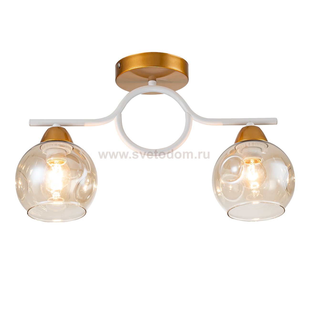 Потолочный светильник Escada 1100/2P E27*60W Gold/White