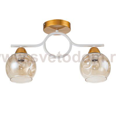 Потолочный светильник Escada 1100/2P E27*60W Gold/White