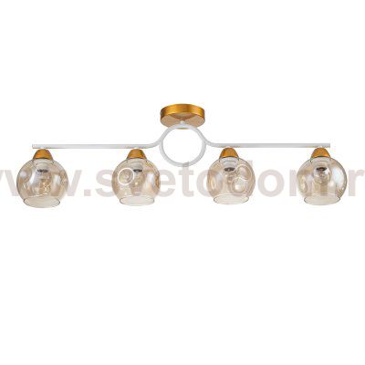 Потолочный светильник Escada 1100/4P E27*60W Gold/White