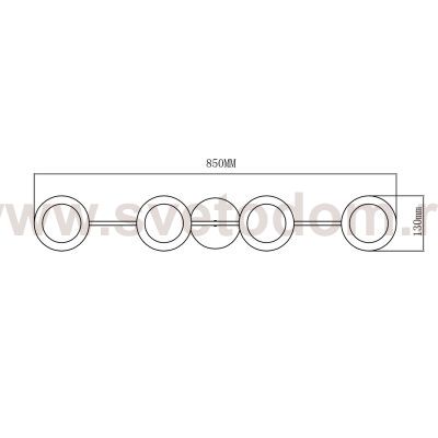Потолочный светильник Escada 1100/4P E27*60W Gold/White