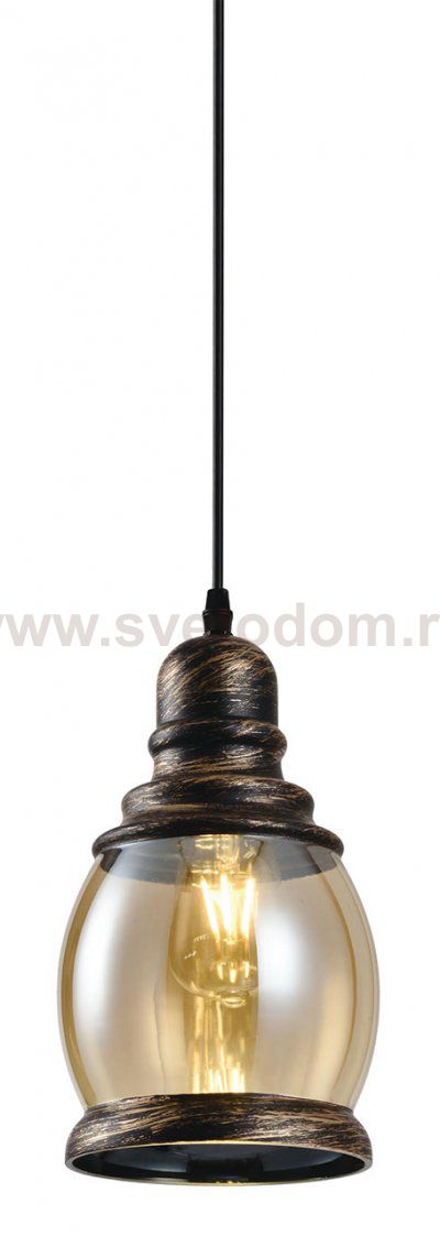 Подвесной светильник Escada 1101/1 E27*60W Wenge/Bronze FIRESIDE