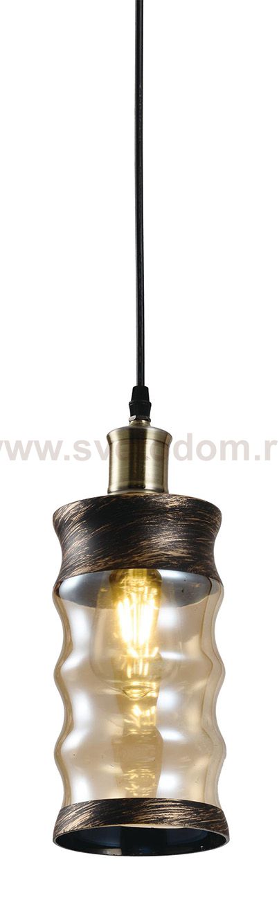 Подвесной светильник Escada 1102/1 E27*60W Wenge/Bronze FIRESIDE