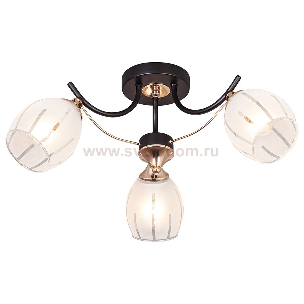 Потолочный светильник Escada 1104/3P E27*60W Black ALIN