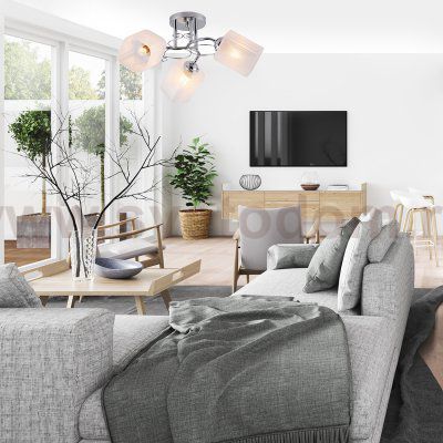 Потолочный светильник Escada 1105/3PL E27*40W Chrome SPIREA