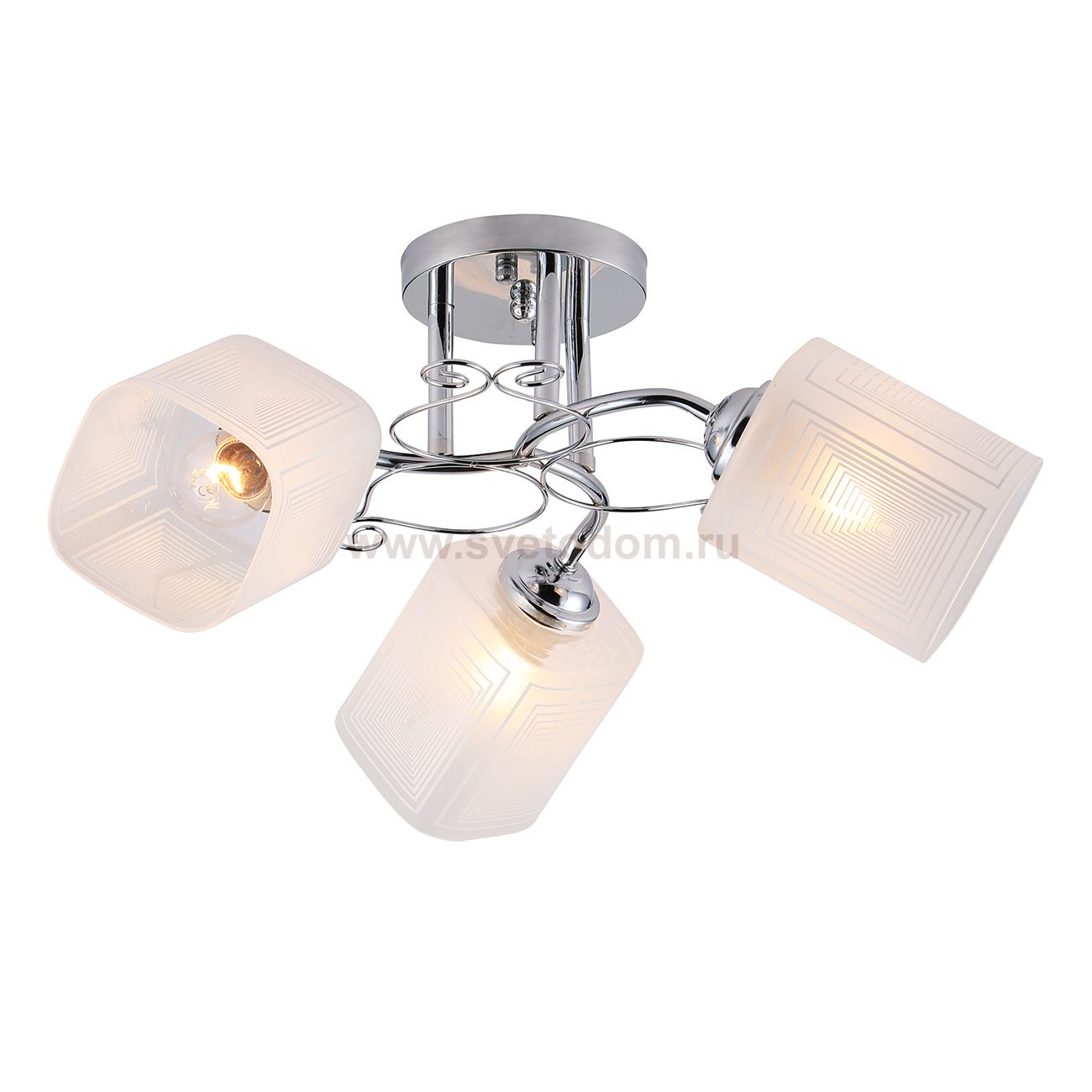 Потолочный светильник Escada 1105/3PL E27*40W Chrome SPIREA