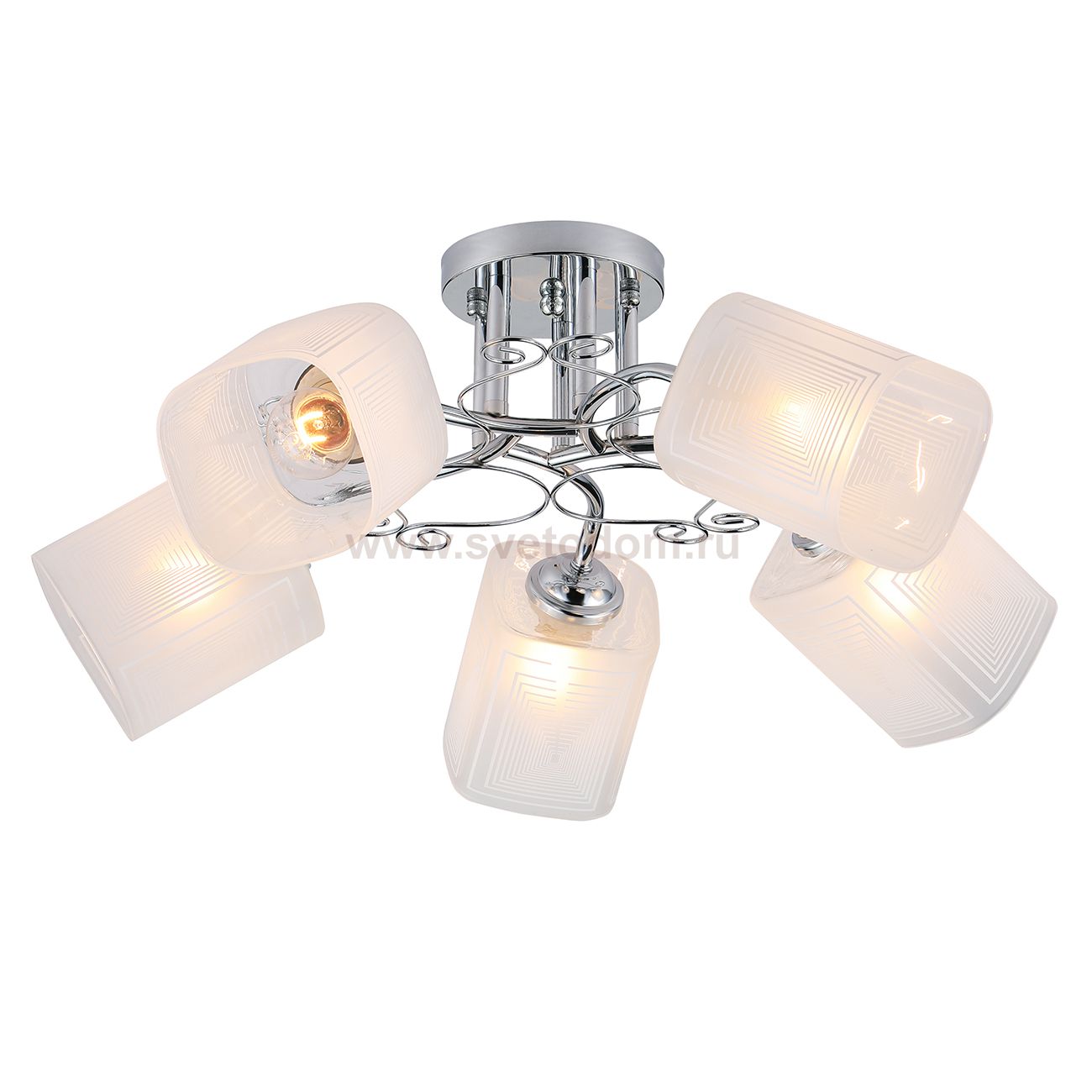 Потолочный светильник Escada 1105/5PL E27*40W Chrome SPIREA