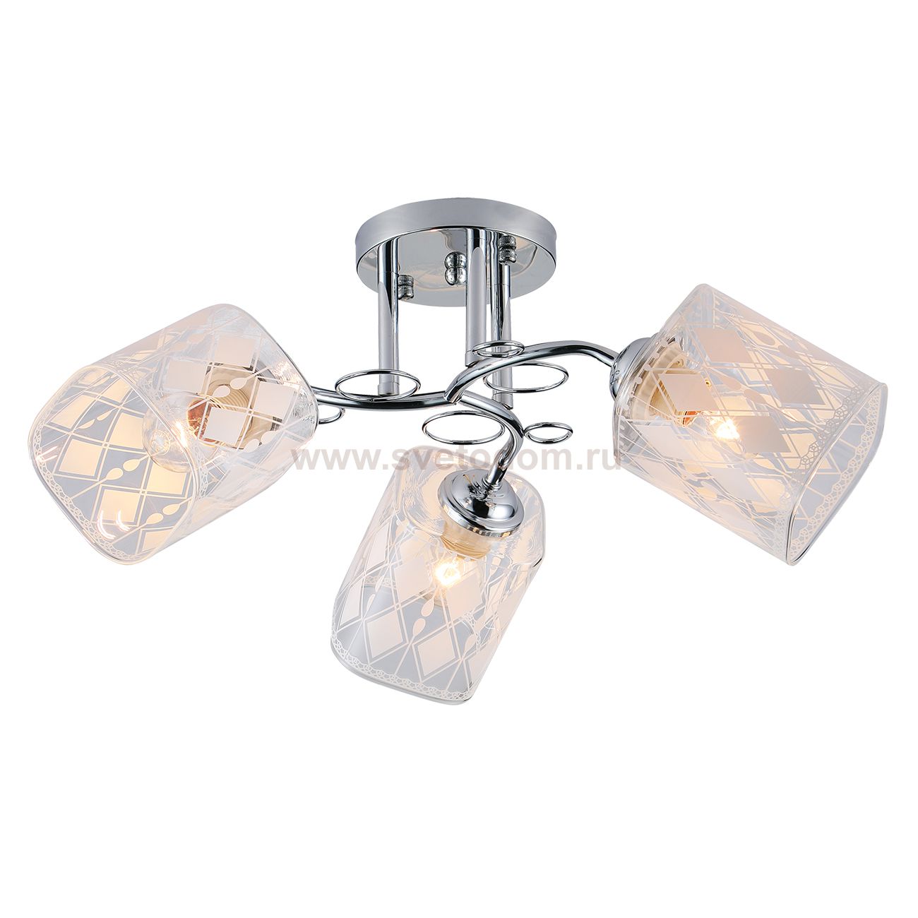 Потолочный светильник Escada 1106/3PL E27*40W Chrome ARONIA