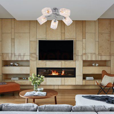 Потолочный светильник Escada 1106/5PL E27*40W Chrome ARONIA