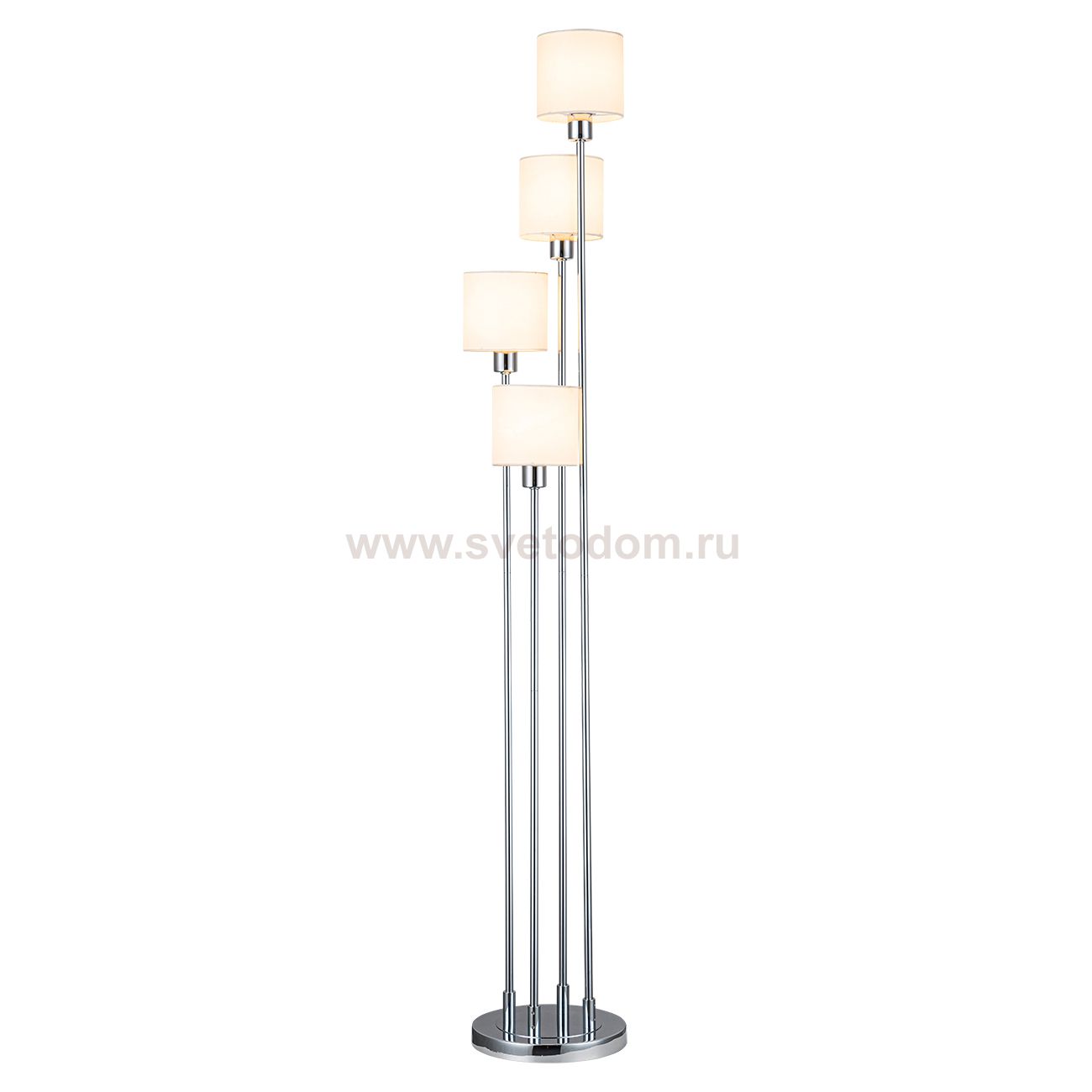 Напольный светильник Escada 1109/4 E14*40W Chrome/Beige DENVER