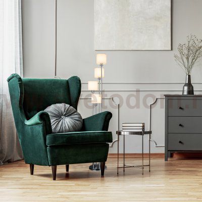 Напольный светильник Escada 1109/4 E14*40W Chrome/Beige DENVER