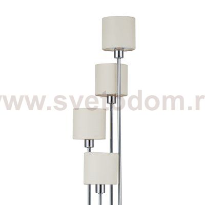 Напольный светильник Escada 1109/4 E14*40W Chrome/Beige DENVER