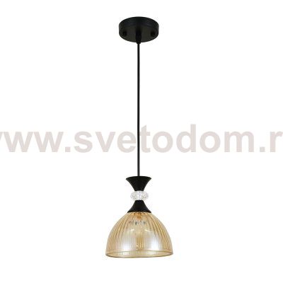 Подвесной светильник Escada 1112/1S E14*40W Black/Amber