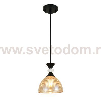 Подвесной светильник Escada 1112/1S E14*40W Black/Amber