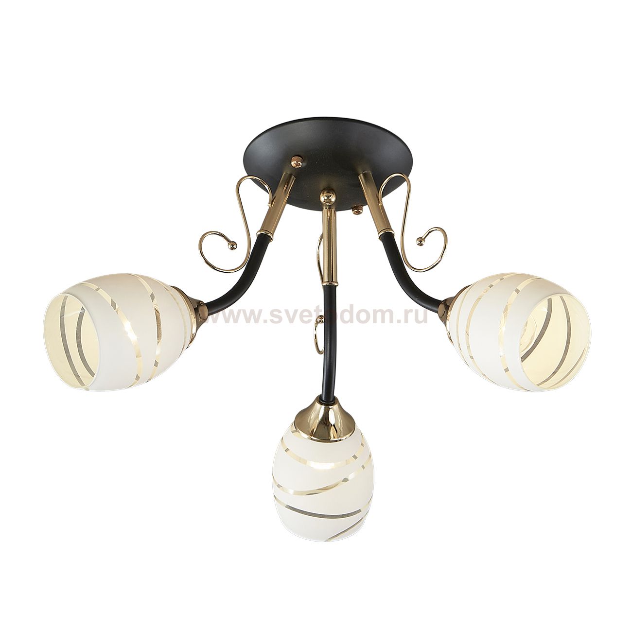 Люстра CAMILA 1112/3P 3хЕ27х60W черн ESCADA