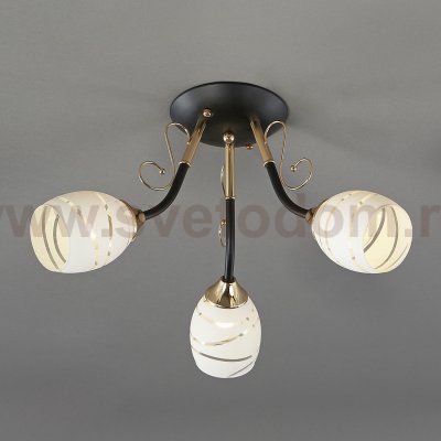 Люстра CAMILA 1112/3P 3хЕ27х60W черн ESCADA