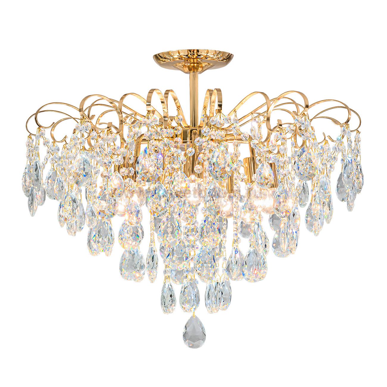 Потолочный светильник Escada 1113/7PL E27*60W White/Gold CROWN