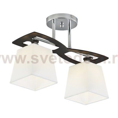 Потолочный светильник Escada 1116/2PL E27*60W Chrome/Black/White PERSEUS