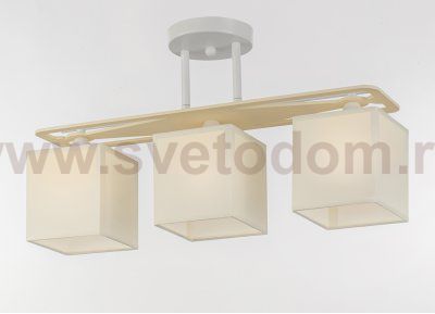 Потолочный светильник Escada 1117/3PL E27*60W Chrome/White ARES