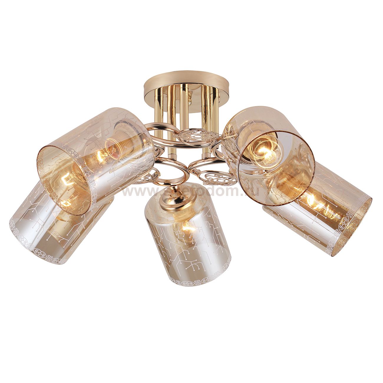 Потолочный светильник Escada 1118/5PL E27*40W Gold NEULIA