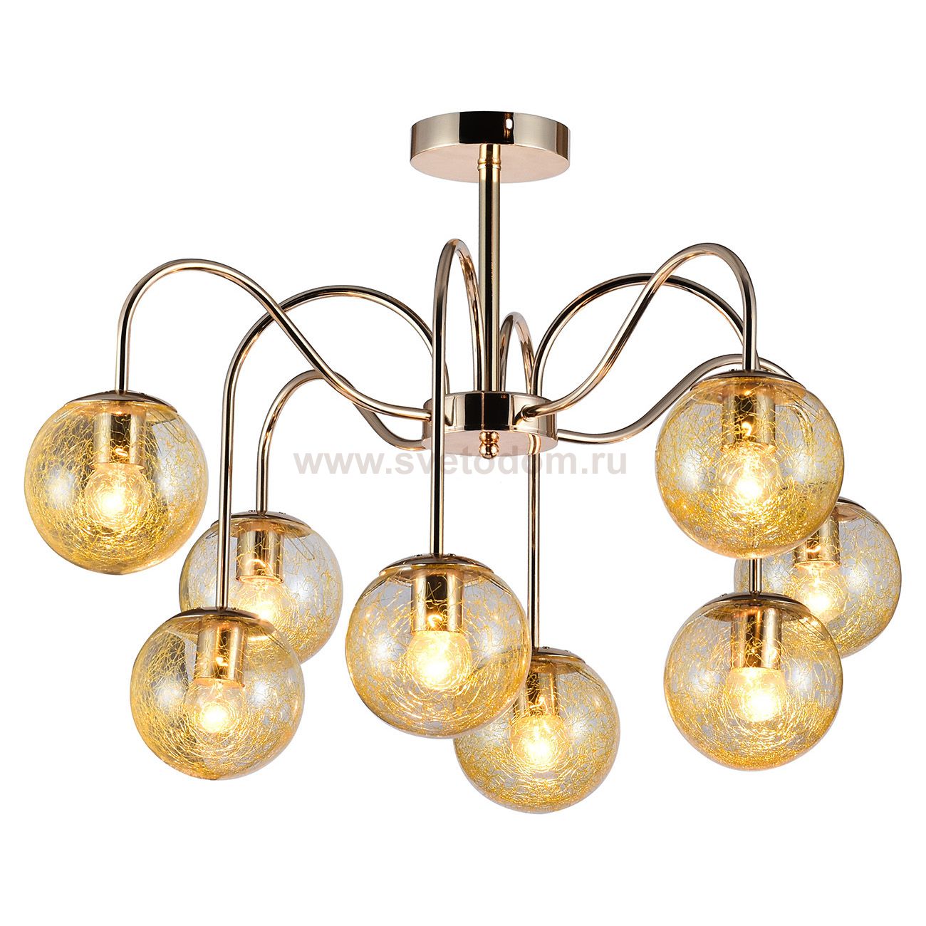 Потолочный светильник Escada 1118/8PL E27*60W Gold BLOSSOM