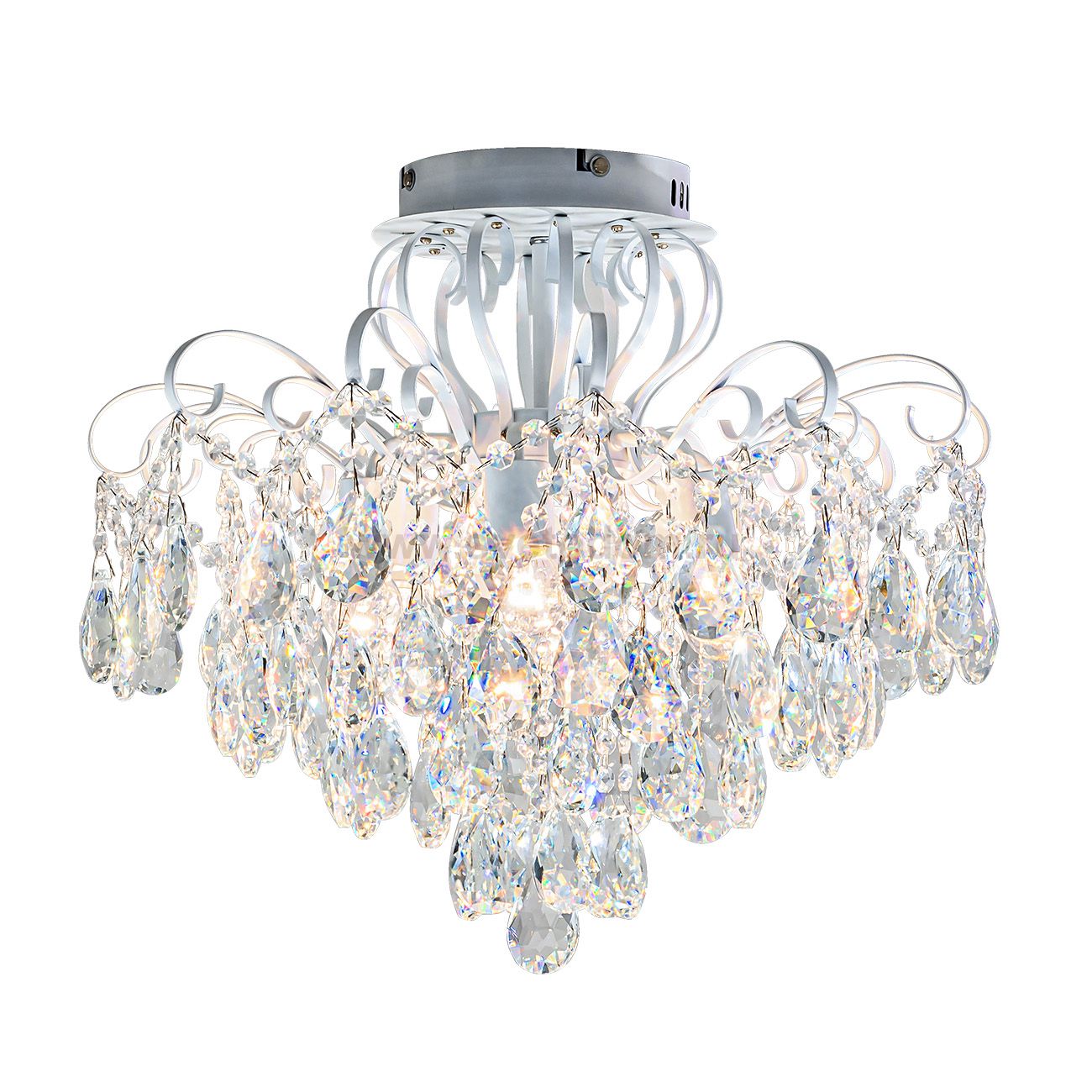 Потолочный светильник Escada 1121/6PL E27*60W White/Silver WALTZ