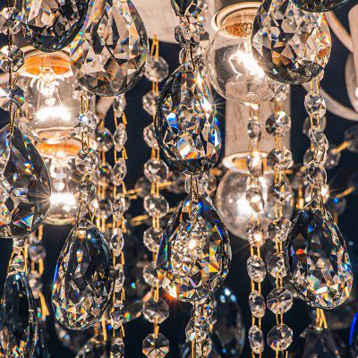 Потолочный светильник Escada 1122/5PL E27*60W White/Gold BLING