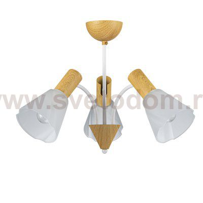 Светильник на штанге Escada 1131/3P E14*40W White/Wood