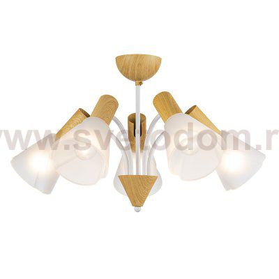 Светильник на штанге Escada 1131/5P E14*40W White/Wood